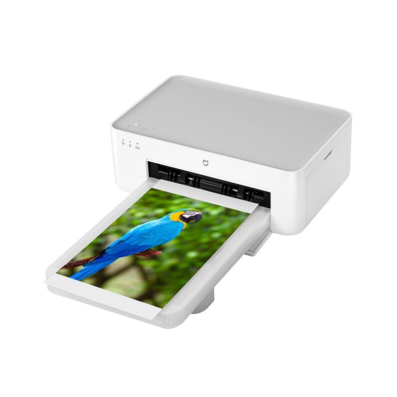 Instant Photo Printer 1S Set - Desktop Photo Printer, High-Resolution Image Quality, 6-Inch/3-Inch Photographic Paper And Ribbon Set, Instant Printing From Smartphone Or Computer