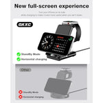 Wireless Charging Station,3 In 1 Charging Stand Made For Apple Watch Ultra 10 9 8 7 6 Se 5 4 3,Fast Wireless Charger Made For Iphone 16/15/14/13/12/11/X,For Airpods Pro(With Adapter)