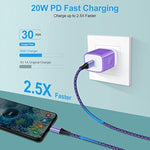 Type C Charger 20W Super Fast Usb C Charger Block With 6Ft Android Phone Charger Cable Fast Charging For Samsung Galaxy Z Flip 6 5 4 3/Z Fold Se 6 5 4 3/S24/S23/S22/A14/A13/A03S/S21/A32,Google Pixel