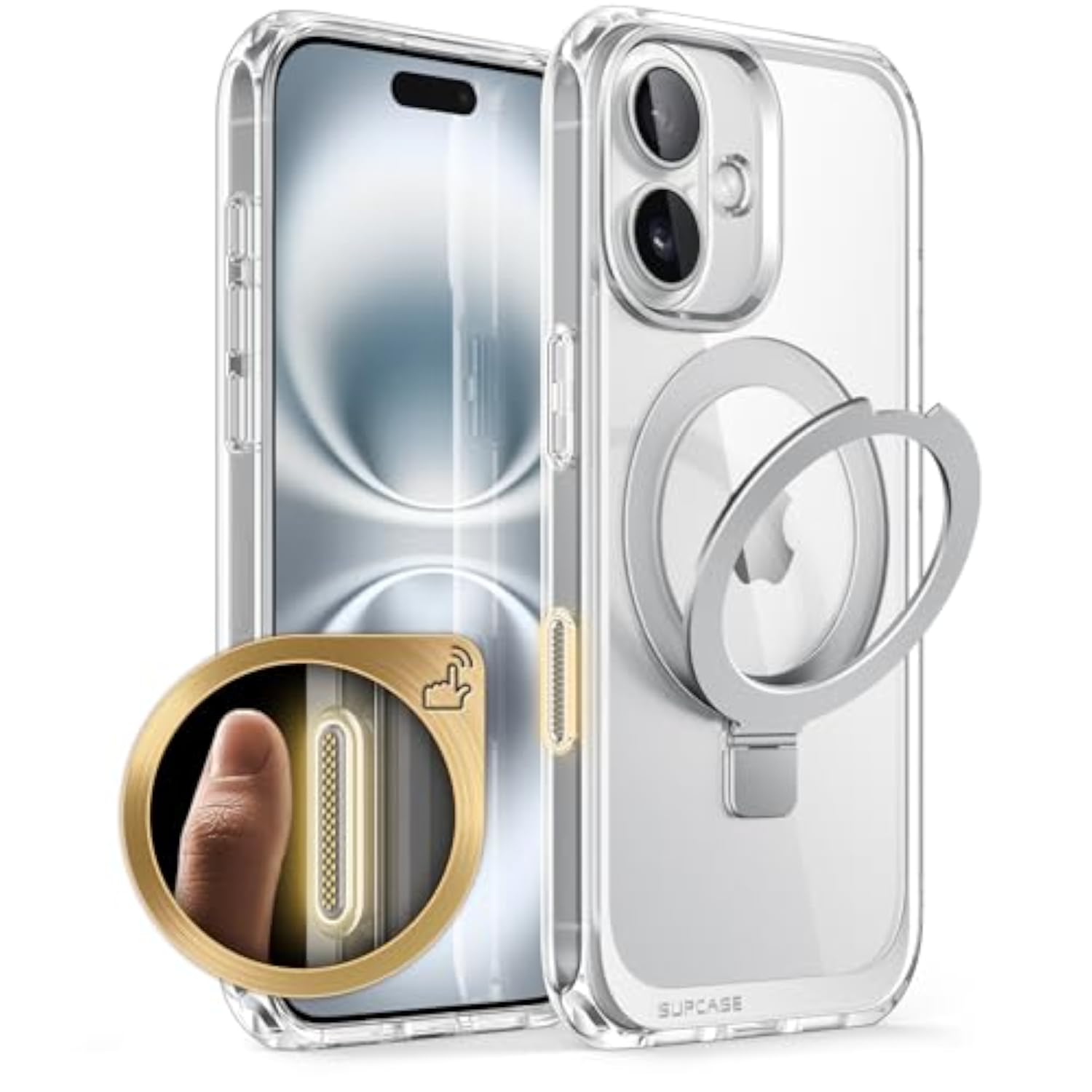 SUPCASE for iPhone 16 Case, Compatible with MagSafe, Crystal Clear Protection