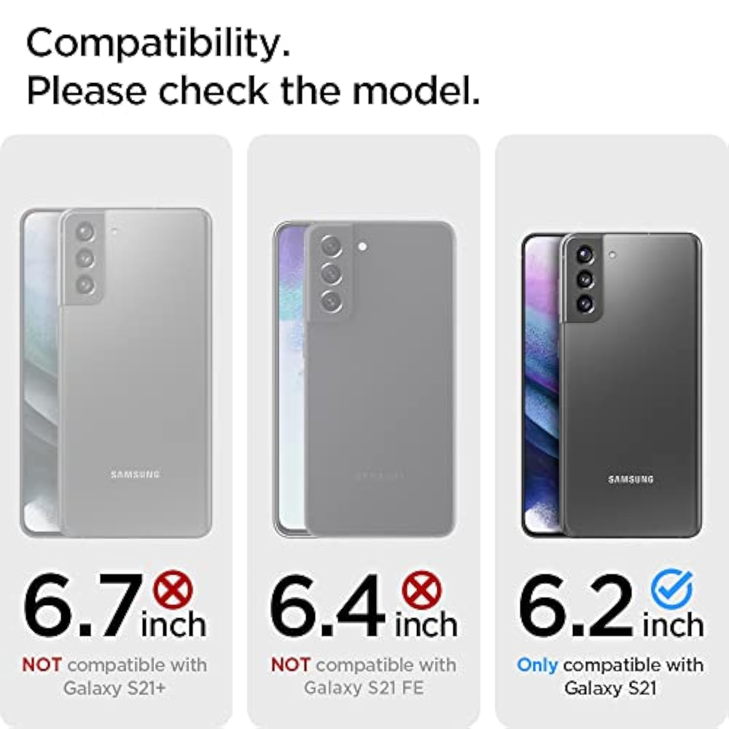 Spigen Thin Fit Designed for Galaxy S21 Case (2021) - Black