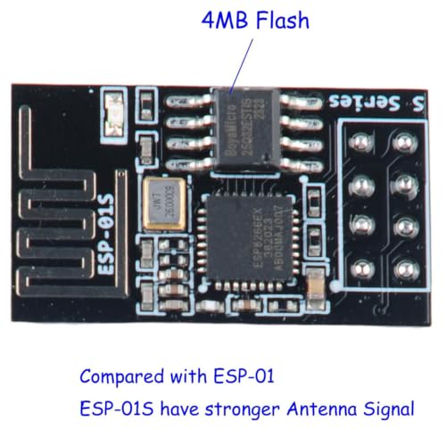 Esp8266 Esp-01S Wifi Serial Transceiver Module With 4Mb Flash