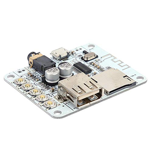 Bluetooth Receiver Board USB 5V Bluetooth 2.1 Audio Receiver Amplifier Module FM Radio Board Supports MP3,WMA,WAV,FLAC,APE