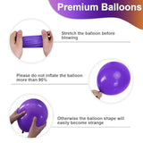 60pcs Halloween Balloons 12 Inch Purple Orange Black Bat Print Latex Party Decor