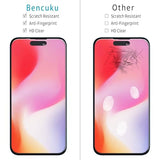 (2 Pack) Matte Glass Screen Protector For Iphone 15 / Iphone 15 Pro (6.1-Inch) Tempered Glass Film, Anti Glare, Anti Fingerprint, Ultra-Smooth