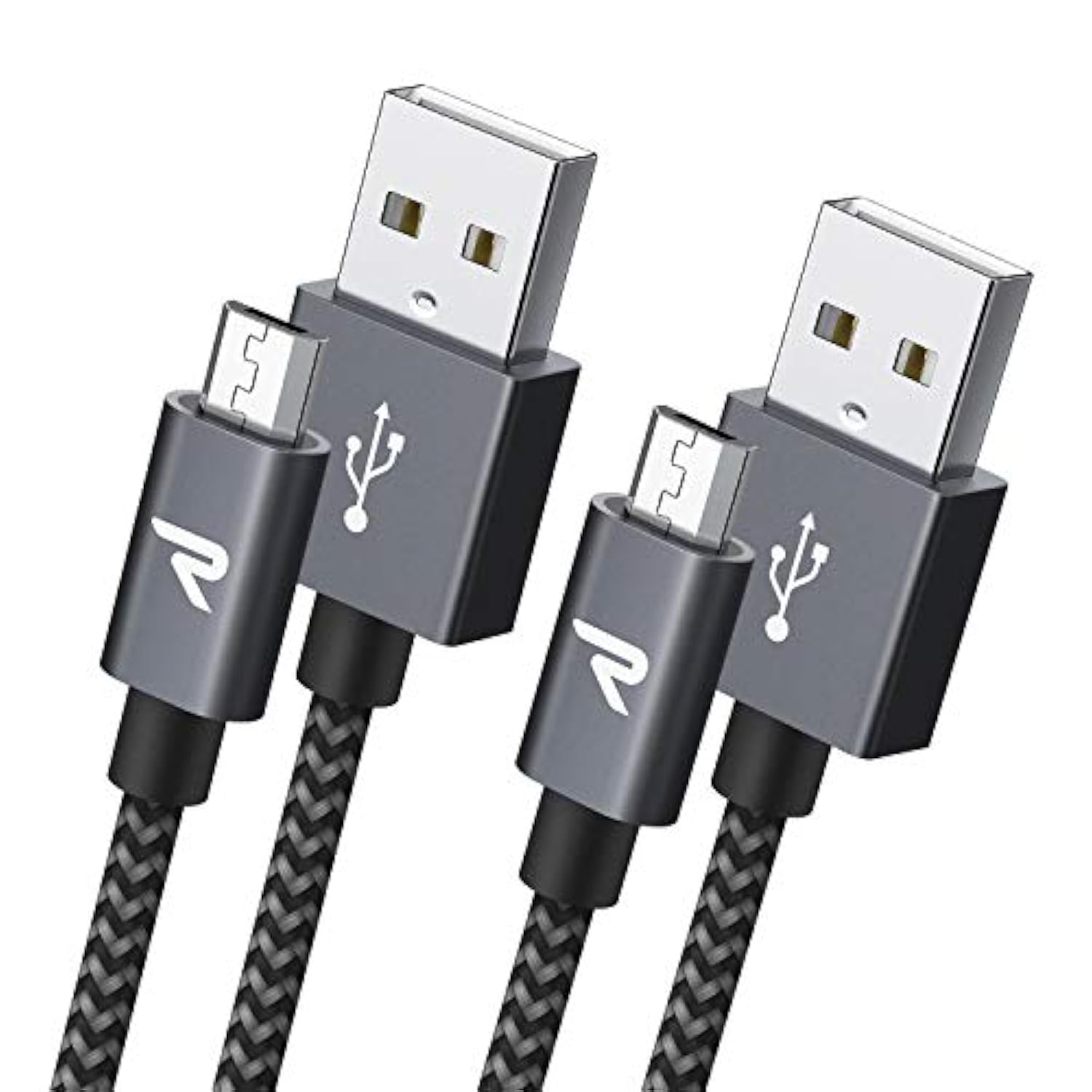 Micro Usb Cable [2 Pack/6.6Ft], Qc 3.0 Fast Charging & Sync Android Charger,Micro Usb Cables For Samsung Galaxy S7/S6 And Edge,Note 7/6,Sony,Kindle,Ps4,Xbox,Android Devices And More-Space Grey