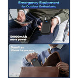 Portable Charger Power Bank 50000Mah, Usb-C Pd 30W And Qc 4.0 Fast Charging External Battery Pack With 4 Outputs & 2 Inputs, Digital Display Phone Charger For Iphone 15/14/13/12/11, Samsung, Android