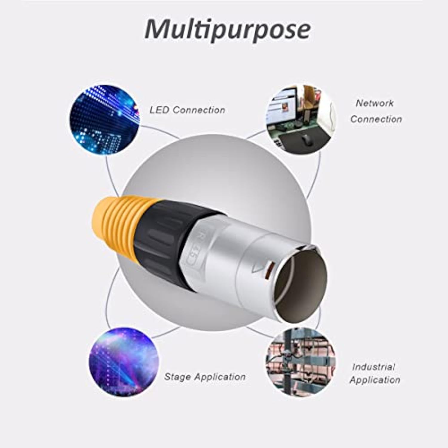 10Pcs Rj45 Waterproof Panel Connector,Cat5E Ethernet Feed-Through Female Socke