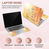 Inspiring Words Laptop Skin Sticker Decals Fits 12" 13" 13.3" 14" 15 Inch Laptop Watercolor Universal Removable Vinyl Notebook Art Protector Netbook Pc Cover Decal