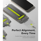 Ringke Easy Slide Tempered Glass Designed for Google Pixel 10/10 Pro Screen Protector [Super Easy to Install] Case Friendly Shatterproof Premium 9H Hardness Tempered Glass - 2 Pack