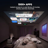 Projector With Apps Wifi And Bluetooth: [1500 Ansi/Ai Auto Focus/1000+ Apps/Google Tv Proyector] Daytime Projectors 1080P Smart Live Tv Movie, 4K Projector Compatible Phone/Game/Ipad/Laptop/Hdmi/Usb