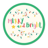 Merry And Bright Christmas Stickers | Christmas Envelope Seals | 1.4 Inch | Waterproof | Colorful Modern 135-Pack For Christmas Gifts, Holiday Stickers For Envelopes