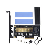 M.2 Nvme Ssd To Pcie 3.0/4.0 X4 Adapter With Aluminum Heatsink Solution Supports 2280, 2260, 2242, 2230 Solid State Drives