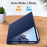 Fintie Rotating Case For (A16) 11Th Generation 11 Inch (2025), 10Th Generation 10.9 Inch (2022) - [Built-In Pencil Holder] 360 Degree Rotating Protective Stand Cover, Navy