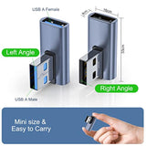 4 Pack Usb 3.1 90 Degree Adapter,2*Left Angle&2*Right Angle Usb A Male To Fema