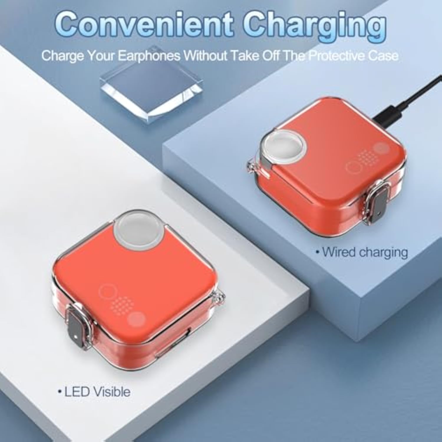 CMF Buds 2a Case Cover, Hard PC Shell Clear Protective Earbuds Case with Lanyard Accessories Set for CMF Buds