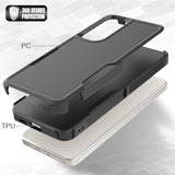 For Samsung Galaxy S25 Plus Case: Dual Layer Protective Heavy Duty Cell Phone Cover Shockproof Rugged With Screen Protector - Military Protection Bumper Tough - Samsung Galaxy S25+ Plus 2025, Black