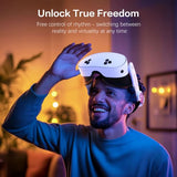 Head Strap For Oculus Meta Quest 3S Quest 3, Fashion Adjustable Comfort Enhanced Support Vr Headset Accessories Strap No Battery Reduce Facial Stress And Gaming Immersion