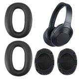 1 Pair Ear Pads Replacement Compatible With Sony Wh-1000Xm2 Mdr-1000X Headphone Protein Leather Foam Ear Cushion Earphone Accessories Black