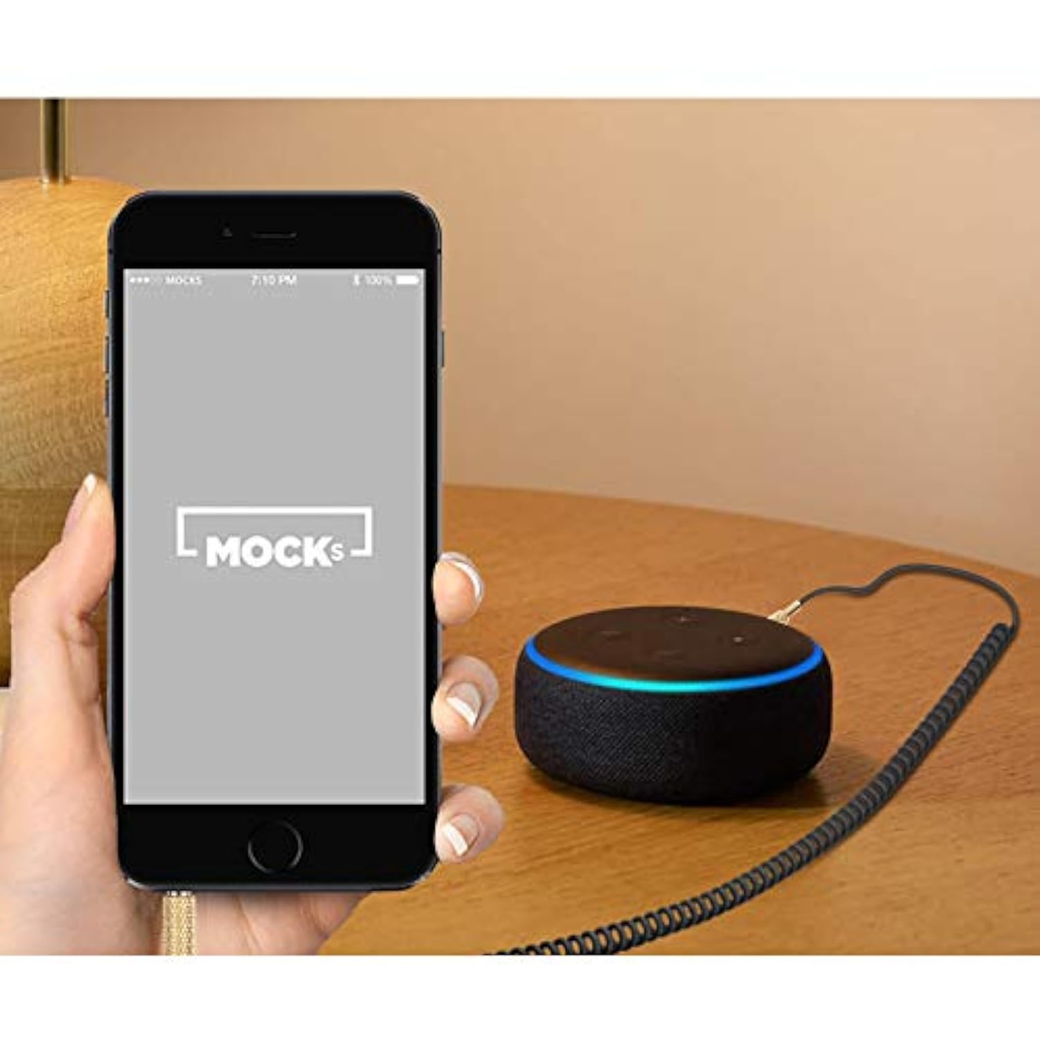 Aux Cord Coiled Headphone Cable Replacement For Car, Stereo, Alexa Dot, Speaker - 3.5Mm Trs Male To Male Audio Cable 2Ft To 8Ft Long