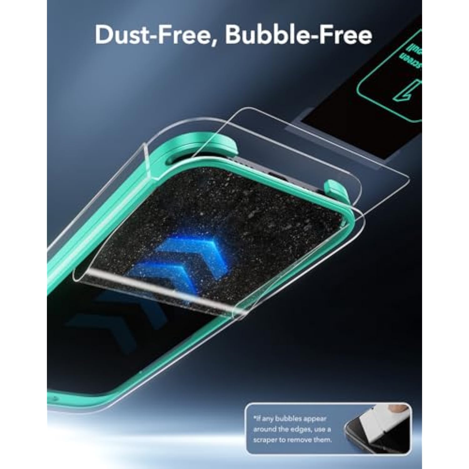 Esr 3 Pack 9H+ Glass For Screen Protector, [ Grade Shatterproof & Longest Durable] Armorite Ultra-Tough Tempered Glass With Ultrafit Tray