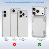 For Iphone 17 Pro Max 6.9 Case Wallet With Kickstand, 4 Cards Holder Clear Case For Women Men, Yellowing Resistant Transparent Tpu Back Cover, Flip Wallet Id Slot Cover With Stand For 17 Promax