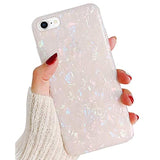 Luxury Sparkle Translucent Clear Thinfoil Design Slim Soft Silicone Phone Case for iPhone SE 2022/2020, iPhone 8, iPhone 7, 4.7 inch