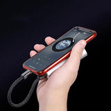 Bracelet Charging Cable Portable 8.9In Short Travel Charger Personality Punk Braided Leather Wrist Cord For Iphone Interesting Valentine'S Day/Birthday/Thanksgiving Day Gift