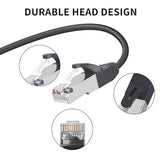 Rj50 10P10C Male To Female Extension Cable Panel Screw Mount Shielded Cat 5E 2