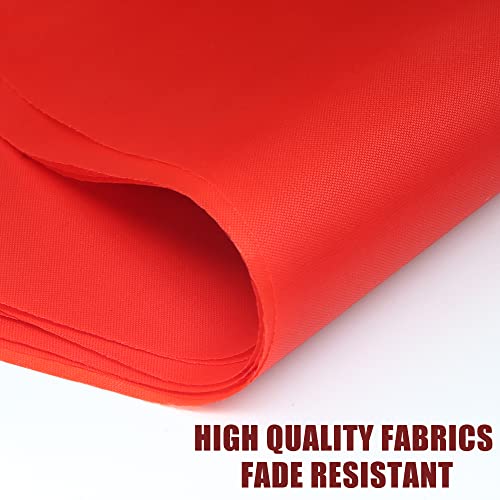 36 Feet Solid Red Pennant Banner - 30 Multicolor Bunting Flags (8x11 Inches) - Birthday Party Grand Opening Holiday Decorations