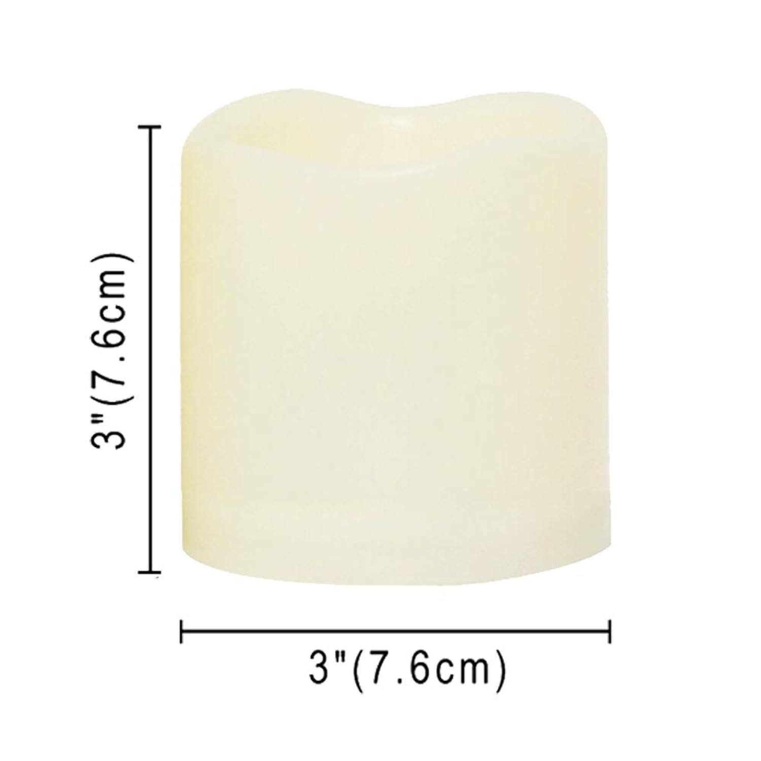 1 Waterproof Outdoor Battery Operated Flameless Led Pillar Candles With Remote Flickering Plastic Electric Decorative Light Set For Home Décor Garden Patio Decoration Party Wedding Supplies 3X3 Inches