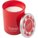 15Oz Jar 2-Wick Red Mandarin & Citronella Scented Candle, 40 Hours Burn Time 4 Pack