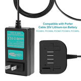 20V Lithium Battery Charger Pcc681L Compatible With Porter Cable Pcc680L, Pcc685L, Pcc601, Compatible With Black Decker Lst220, Lbx20, Lbxr20 Li-Ion Battery