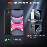 Magnetic For Iphone 11 Phone Case, [Compatible With Magsafe] [Military Grade Drop Protection] Translucent Matte Shockproof Anti-Scratch Phone Case, Black