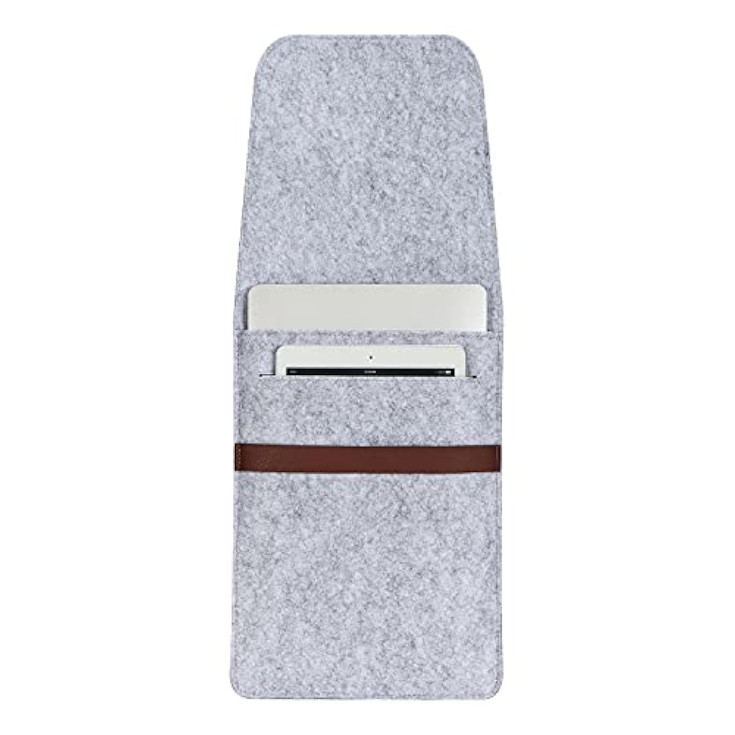 Vertical 15 Inch Macbook Pro Sleeve Protective Laptop Case For 16 Inch Macbook Pro 2019, 15 Inch Macbook Pro 2015-2019, Dell Xps 15 With Small Felt Accessory Bag(Light Gray)