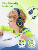 Kids Headphones for School K-12, Tangle Free, 3.5mm Jack, HD Stereo, Swivel Folable Kids On Ear Headphones with Cord for