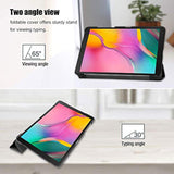 Procase Slim Case For Galaxy Tab A 8Inch 2019 T290 T295, Light Cover Trifold Stand Hard Shell Folio Case For 8.0 Inch Galaxy Tab A 2019 Without S Pen Model Smt290 (Wifi) Smt295 (Lte) –Black