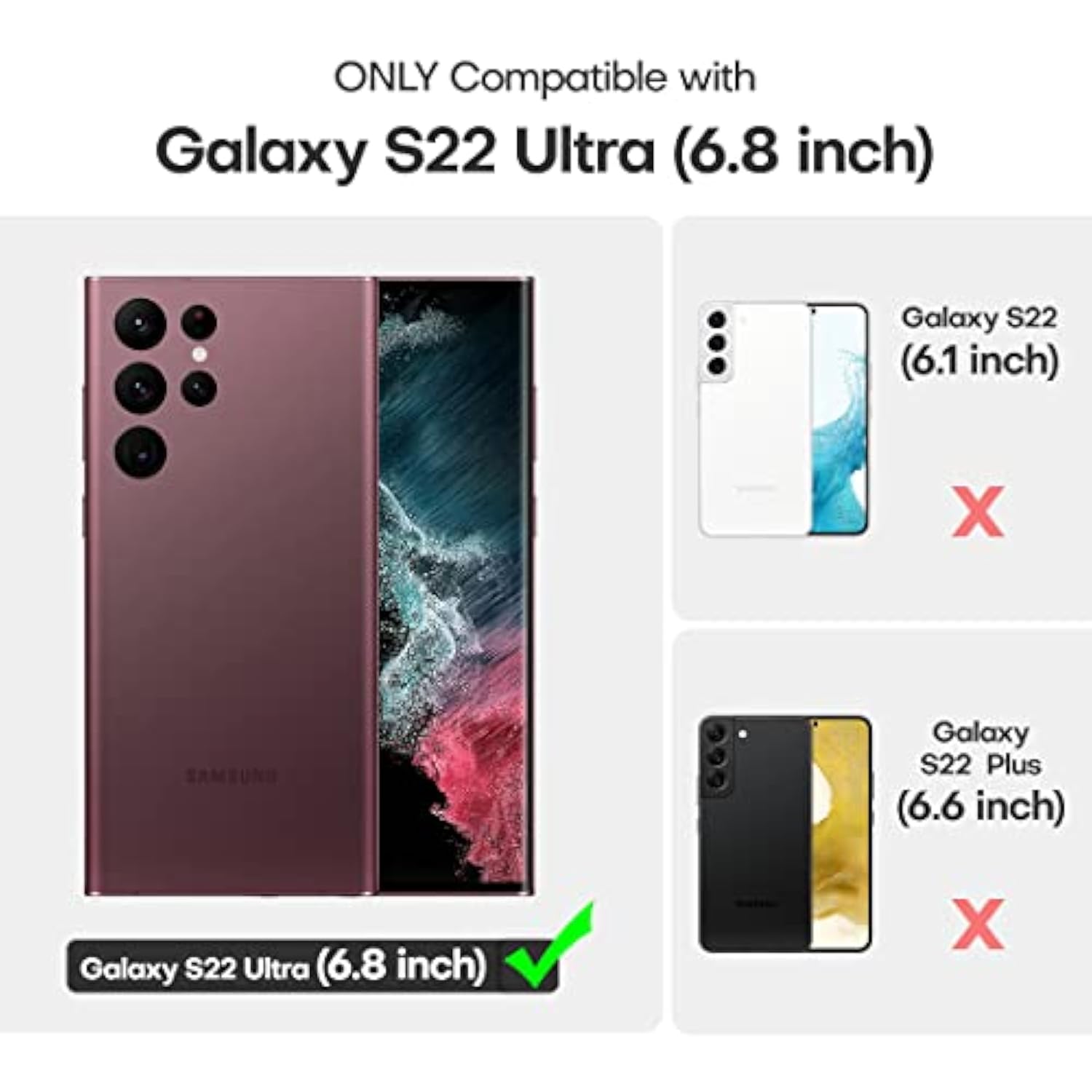 For Samsung Galaxy S22 Ultra Case, Translucent Matte Hard Back [ Grade Shockproof] [Anti-Scratch & Anti-Fingerprint] Slim Fit Protective Cover For Galaxy S22 Ultra Case 6.8'', Navy Blue
