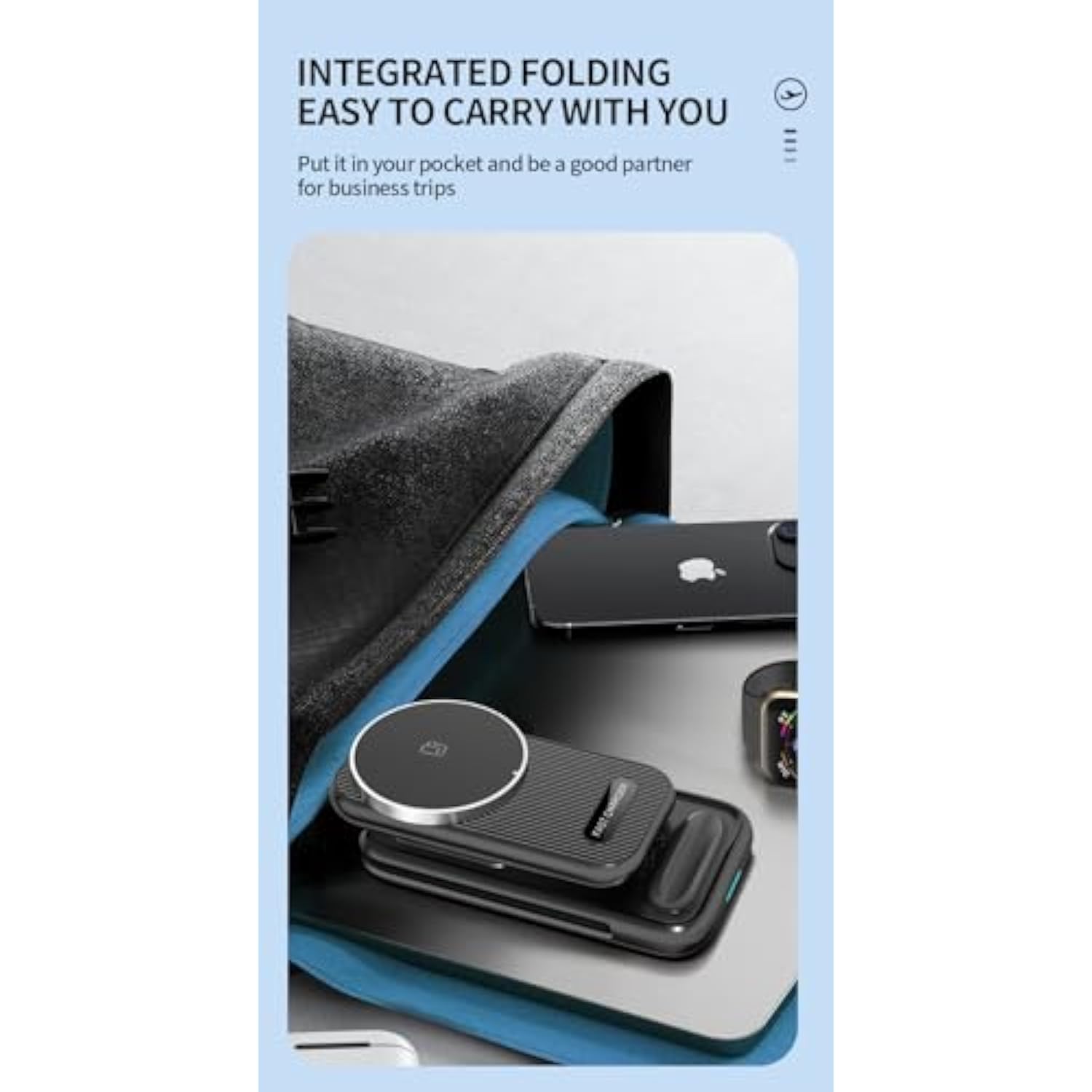 Magnetic Charger 4 In 1 Magsafe Charging Station Wireless Mag Safe Phone And Watch Charger Stand Compatible With Apple Iphone 16 15 Pro Max 14 13 12 Airpods Iwatch And Type C Products