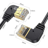 Cat8 Ethernet Network Cable - 1.64Ft Gold-Plated 2,000Mhz 40Gbps Cat8 Rj45 Eth