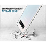 Clear Case For Samsung Galaxy S10+ / S10 Plus, Airbag Corners Shockproof Bumper Protective Phone Cover, Hybrid Design Hard Pc Back With Flexible Tpu Frame