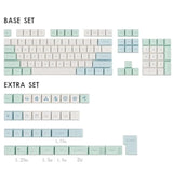 137 Keys Xda Profile Keycaps 75 Percent Cute Ice Mint Pbt Keyboard Caps For Me