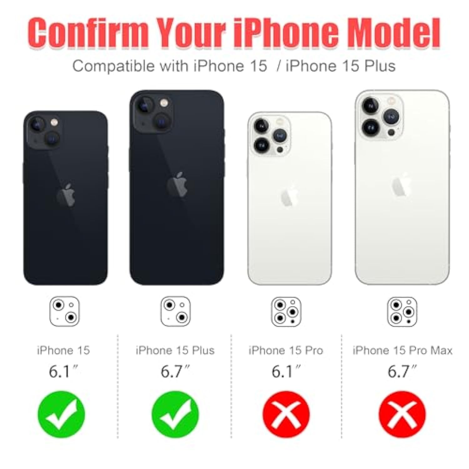 6 Pack iPhone 15 15 Plus Camera Lens Protector Bling Pink 9H Tempered Glass