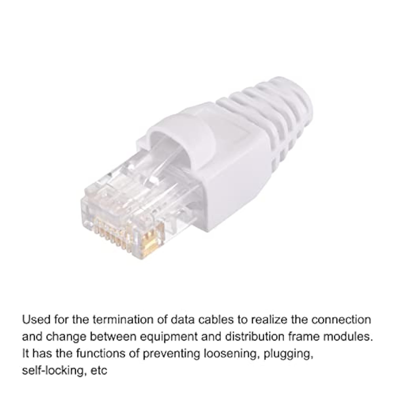 Rj45 Cat6 Connectors Rj45 Ends 8P8C Modular Plug Pass Through Connector With W