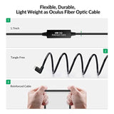 Vr Link Cable,Compatiblewith Oculus Quest 2/Quest 3 Link Cable 26Ft,Usb 3.1 To Usb C For Quest 2/Steam Vr Virtual Reality Headset Game Connection Pc,8M