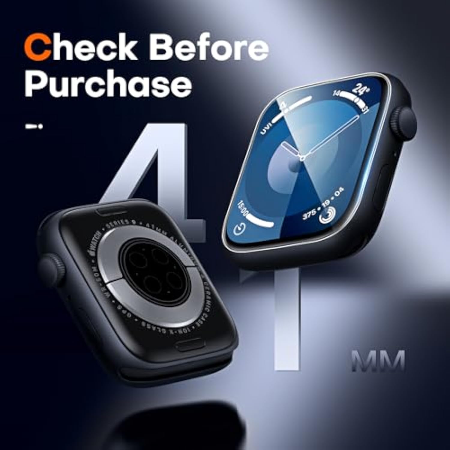 L?k 8 Pack Tpu Screen Protector For Apple Watch Series 9 8 7 41Mm - Self-Healing Anti Scratch 0 Bubble Hd Touch Sensitive Upgrade Flexible Film For Iwatch S9 41Mm