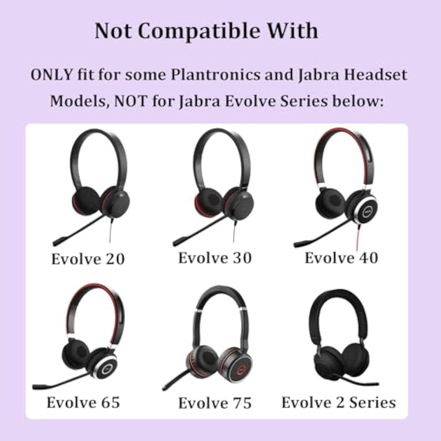 Replacement Ear Pads For Plantronics Headset Foam Ear Cushions Compatible With Plantronics Blackwire C320 3210 3220 3320 3225 Hw251N Hw261N Hw510 Hw520 Hw720 H251N H261N H351N Headphones (10 Pack)