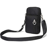 Outdoor Sweat-Proof Running Armbag Cross-Body Shoulder Casual Wallet Purse Crossbody Bag Gym Fitness Cell Phone Key Holder For 13 12 Pro Max Xs Max/Xr,Galaxy Note 10, P30 Pro,Black