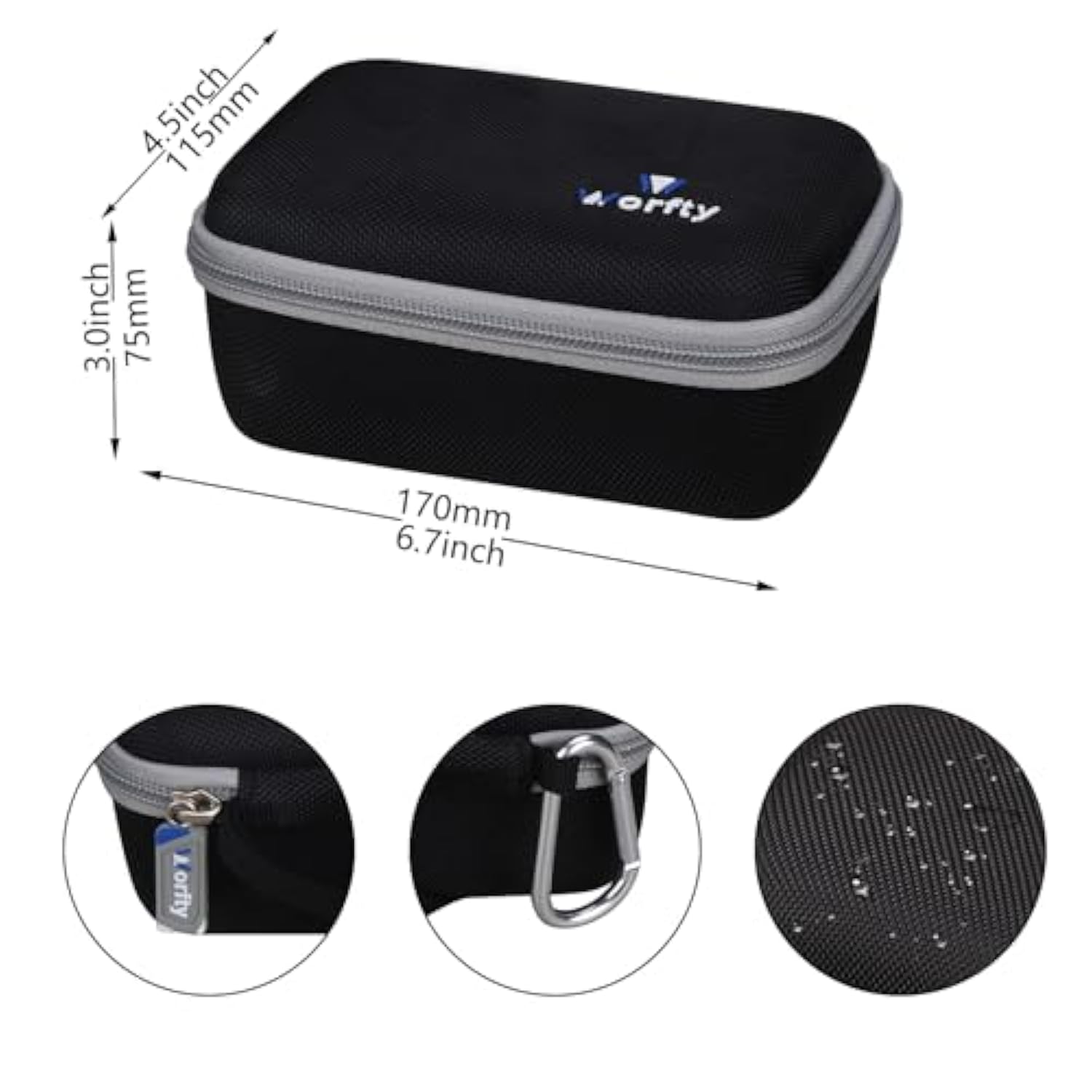 Carrying Mouse Case For Logitech G502 Hero High Performance/ G502 X Plus Lightspeed Gaming Mouse(Case Only) (Black)