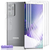 3+2 Pack Screen Protector For Samsung Galaxy Note 20 Ultra Flexible Tpu Film (Not Glass) With Tempered Glass Camera Lens Protector. Easy Installation, Self-Healing Hd Clear Screen Protector